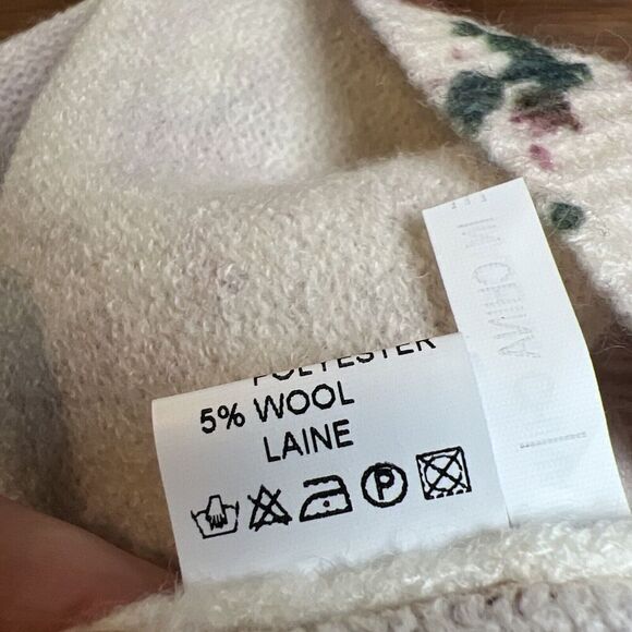 Peace N’ Love Colorful Floral Pullover Crew Neck Sweater Women’s Size Medium? - Picture 5 of 6